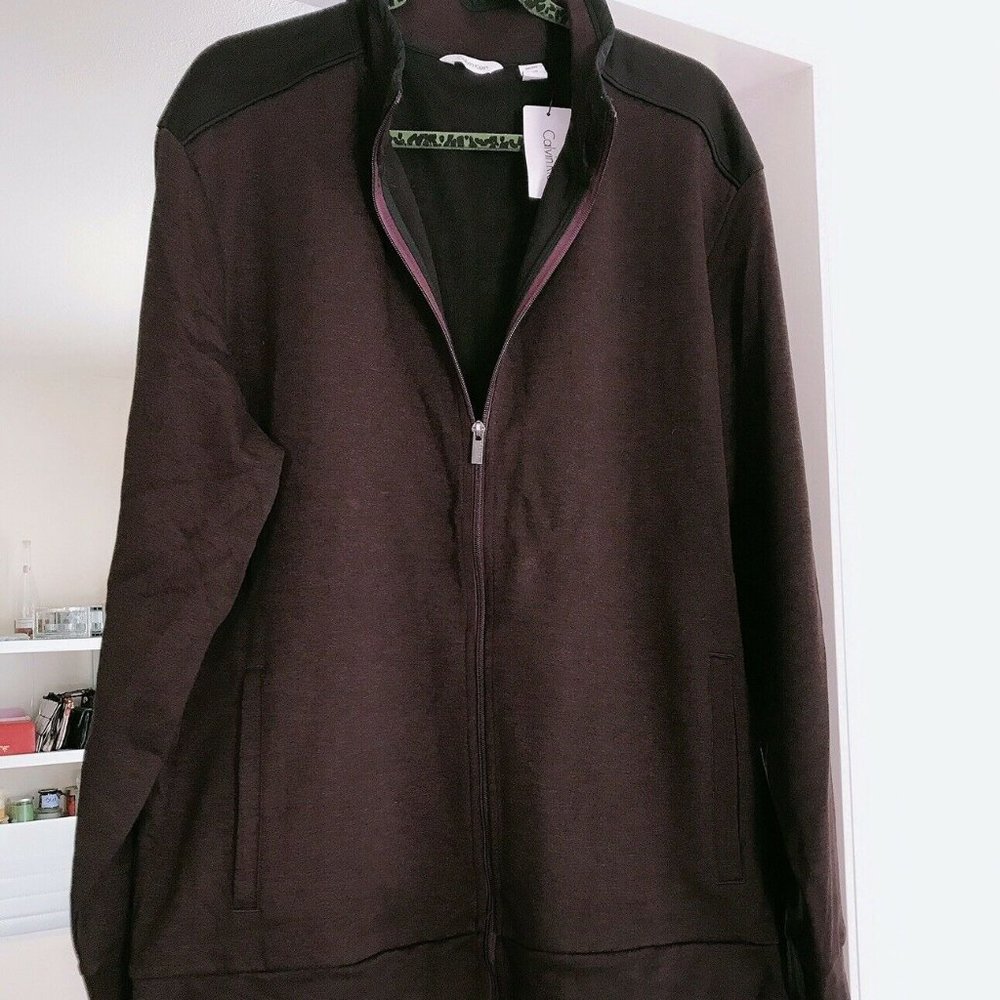 New Calvin Klein Full Zip Men’s Sweater Jacket